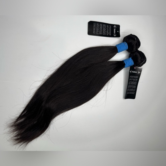100% Human hair Straight Natural Black Bundles  in 16 In - Picture 3 of 6